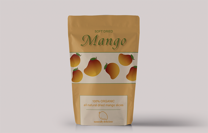 Mango snack package design